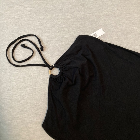 NWT Old Navy Slub-Knit Halter Midi Shift Dress L - Picture 2 of 12